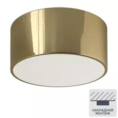 Светильник точечный светодиодный накладной СК50-4АН 1.5 м² белый свет цвет глянцевое золото СВЕТКОМПЛЕКТ