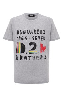 Футболка из хлопка и вискозы Dsquared2