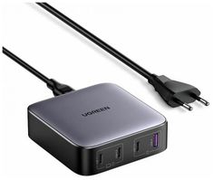 Зарядное устройство UGREEN CD328 90928_ 1*USB-A+3*USB-C, 100W, серый космос