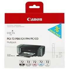 Набор картриджей Canon PGI-72PBK/GY/PM/PC/CO 6403B007 для PRO-10, чёрный, 510 фотографий