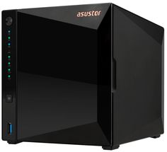 Сетевой накопитель данных ASUSTOR AS3304T 4-Bay NAS/MPl/Cel 1.4GHz Quad Core/2GB/noHDD/LFF(HDD,SSD)/1GbE(LAN)/3*USB3.2