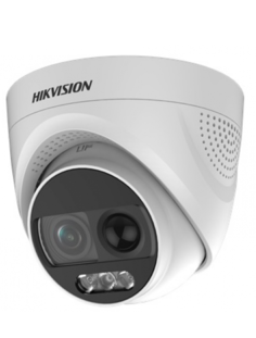 Видеокамера HIKVISION DS-2CE72DFT-PIRXOF28 2Мп, CMOS, 2.8мм/104°, ИК-фильтр, подсветкой до 20м, 0.0005 Лк/F1.0, 1920х1080/25к/с, WDR/3D DNR/BLC/OSD/PI