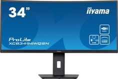 Монитор 34" Iiyama XCB3494WQSN-B5 3440x1440, VA LED 0.4ms 21:9 300cd 178гр/178гр HAS, HDMI, DP, USB