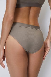 Трусы-слипы со средней посадкой в рубчик Belle You