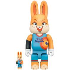 Фигура Bearbrick Medicom Toy - Space Jam 2 Lola Bunny 400% and 100%
