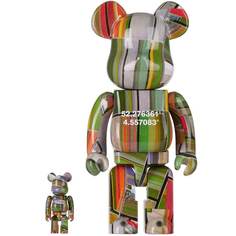 Фигура Bearbrick Medicom Toy - Benjamin Grant Overview Lisse 400% and 100%