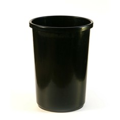 Корзина для бумаг и мусора calligrata uni, 12 литров, пластик, черная