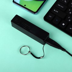 Внешний аккумулятор luazon pb-03, 2200 мач, usb, 1 а, крепление кольцо, черный