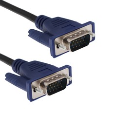 Кабель видео vga (m) - vga (m), 3 м, черный NO Brand