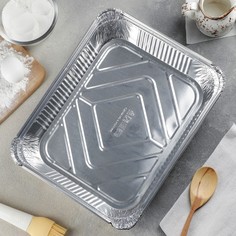 Набор форм для выпечки из фольги доляна, 3,1 л, 2 шт, 33×26×6,5 см
