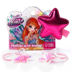 Набор для волос резинка 2 шт. и заколка Winx