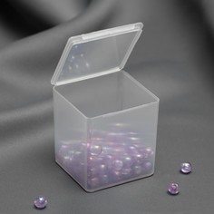 Контейнер для хранения мелочей, 5,5 × 5,5 × 6 см, цвет прозрачный Арт Узор