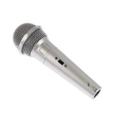 Микрофон для караоке g-105, проводной, 1.2 м, серебристый NO Brand