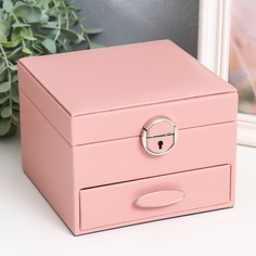 Шкатулка кожзам для украшений NO Brand