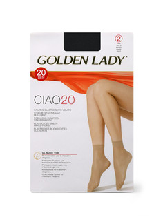 Gld ciao 20 (носки - 2 пары) nero Golden Lady