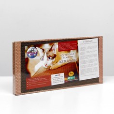 Домашняя когтеточка-лежанка для кошек, 50 x 24 см NO Brand