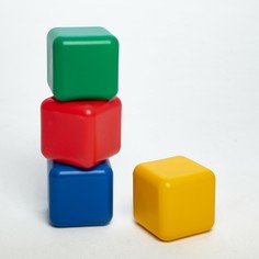 Набор цветных кубиков, 4 штуки, 12 х 12 см Solomon