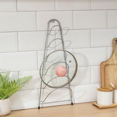 Подставка для крышек подвесная, 19,5×9×46 см, цвет хром NO Brand