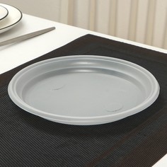 Набор одноразовых тарелок, d=20,5 см, цвет белый, в наборе 10 шт Не ЗАБЫЛИ!