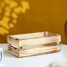 Кашпо деревянное 24.5×13.5×9 см Дарим Красиво