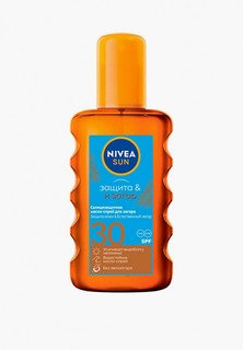 Масло для тела Nivea -спрей солнцезащитное для загара "Защита и загар" SPF 30, 200 мл