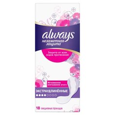 Прокладки женские Always, Незаметная защита, ежедневные, 18 шт, экстраудлиненные