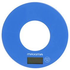 Весы кухонные электронные, Maxima, MS-067 Зима, платформа, точность 1 г, до 5 кг, голубые