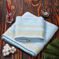 Набор полотенец 2 шт, 50х90, 70х140 см, 100% хлопок, 450 г/м2, Karteks, Турция