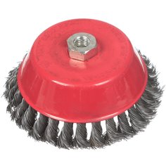 Щетка для УШМ Bartex, 150, чашка, крученая проволока, гайка М14, 997150
