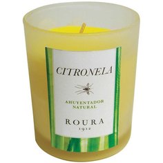Репеллент Roura, Citronela, свеча антимоскитная, 83х70 мм, в стакане, от комаров