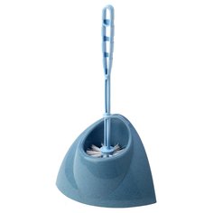 Ерш для туалета Idea, Блеск, напольный, уголок, полипропилен, голубой мрамор, М5012