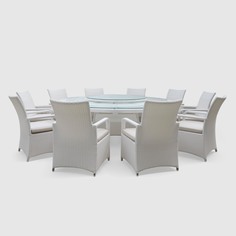 Комплект мебели Ns Rattan Patio белый 11 предметов