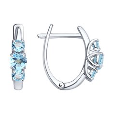 Серьги SOKOLOV из серебра с топазами