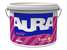 Краски и эмали фасадные краска фасадная в/д AURA Expo основа TR 9л, арт.4607003915377.