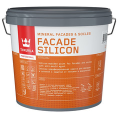 Краски и эмали фасадные краска акриловая фасадная TIKKURILA Facade Silicon база C 2,7л бесцветная, арт.700011478