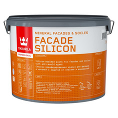 Краски и эмали фасадные краска акриловая фасадная TIKKURILA Facade Silicon база C 9л бесцветная, арт.700011480