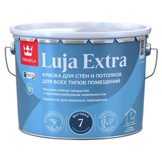 Краски для стен и потолков краска в/д TIKKURILA Luja Extra база С для стен и потолков 9л бесцветная, арт.700014022
