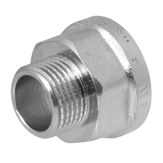 Фитинги переходник с ребордой MPF 1/2"х3/8" ВР/НР латунь резьба