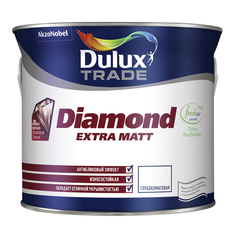 Краски для стен и потолков краска в/д DULUX Trade Diamond Extra matt база BW для стен и потолков 2,5л белая, арт.5273934