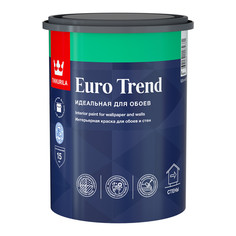 Краски для обоев краска в/д TIKKURILA Euro Trend для обоев база А 0,9л белая, арт. 700009616