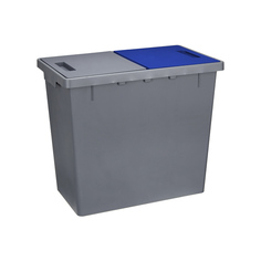 Контейнеры для раздельного сбора мусора контейнер для мусора IDEA 2 секции 20/20л 29x49x42см раздельный сбор пластик