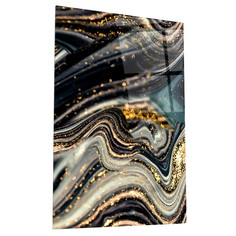 Репродукции картина на стекле ТЕМНО-ЗЕЛЕНЫЙ АКРИЛ 3 400х600мм