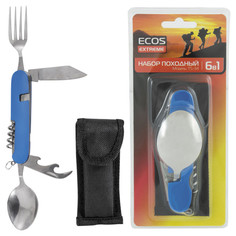 Ножи и приборы походные набор походный ECOS TS-34 6в1