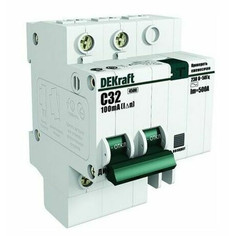 Автоматы защиты выключатель дифференциальный DEKRAFT 40А 2P 30мА тип AC С 4,5кА (АВДТ)