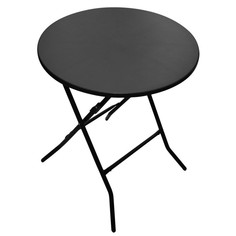 Комбинированная и металлическая мебель стол складной 600х706мм пластик/металл тёмно-серый