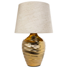 Настольные лампы декоративные лампа настольная ARTE LAMP Korfu E27 1х40Вт кермика золото