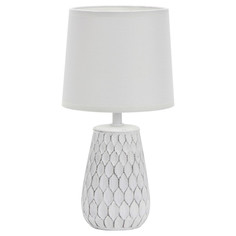 Лампы настольные лампа настольная RIVOLI Bertha E14 40Вт керамика ткань белая