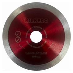 Диски отрезные алмазные диск алмазный HILBERG Ultra Thin 125х1,2х22,23мм сплошной