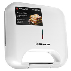 Сэндвич-тостеры сэндвич-тостер BRAYER BR2203WH 750Вт белый