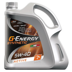 Масла для четырехтактных двигателей синтетические масло моторное G-ENERGY Synthetic Active 5W-40 4л
